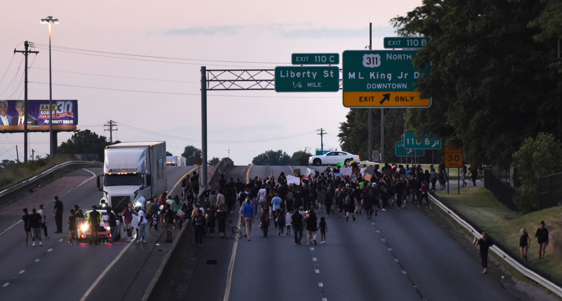 US 52 protest